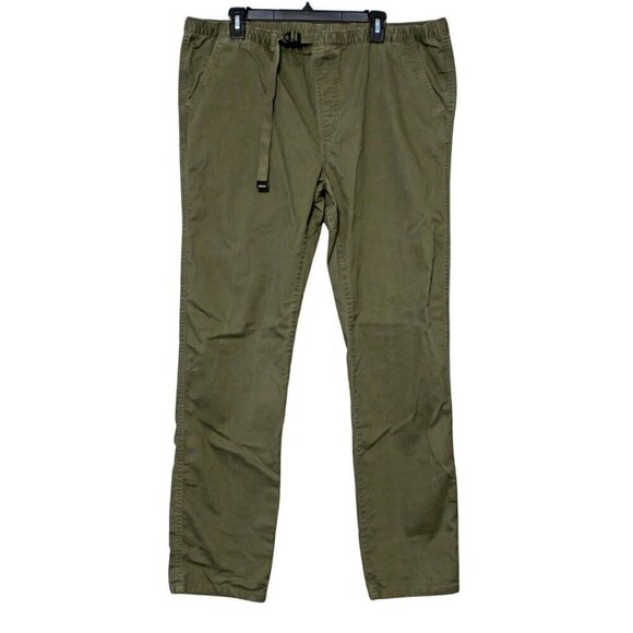 prAna High Rock Pants Cargo Green Organic Cotton Tapered Leg Men's XXL 38"x31" - Picture 1 of 9